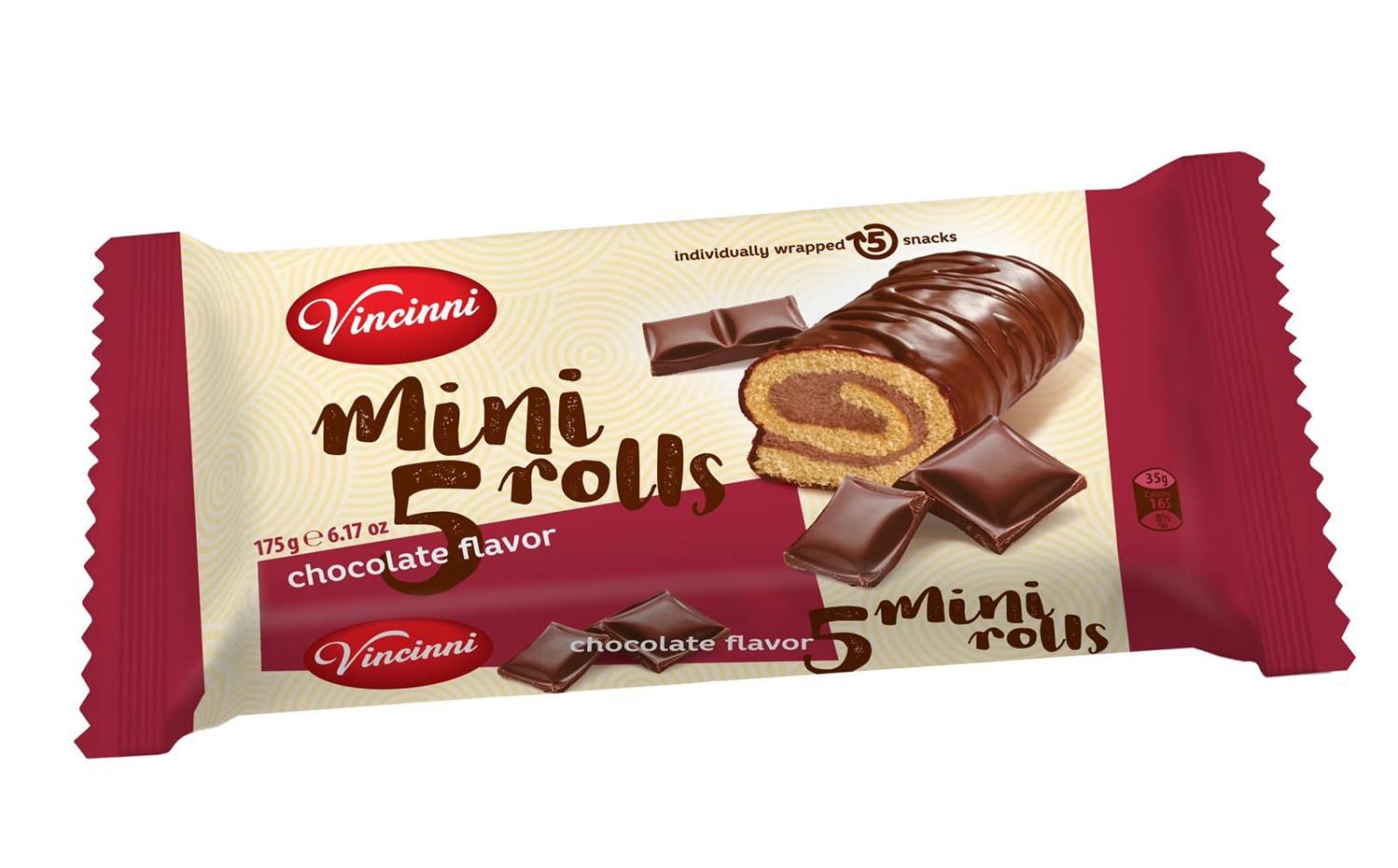 Vincinni MINI ROLL Chocolat 175g 